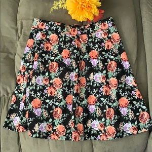 H&M floral print skirt